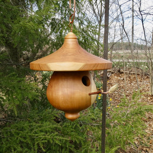 Reserved for Rob Y Birdhouse, Zen Birdhouse Made From Black Cherry