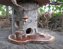 Fairy House With Miniature Fairy Dinette and Kinetic Swing, Wild Cherry