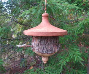 Birdhouse, Elm and Catalpa Bark Rustic Birdhouse