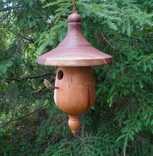 Birdhouse, Black Walnut and Black Cherry Hardwood Outdoor Birdhouse