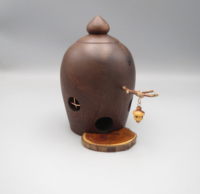 Fairy House, Turned Black Walnut