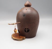 Fairy House, Turned Black Walnut
