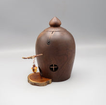Fairy House, Turned Black Walnut
