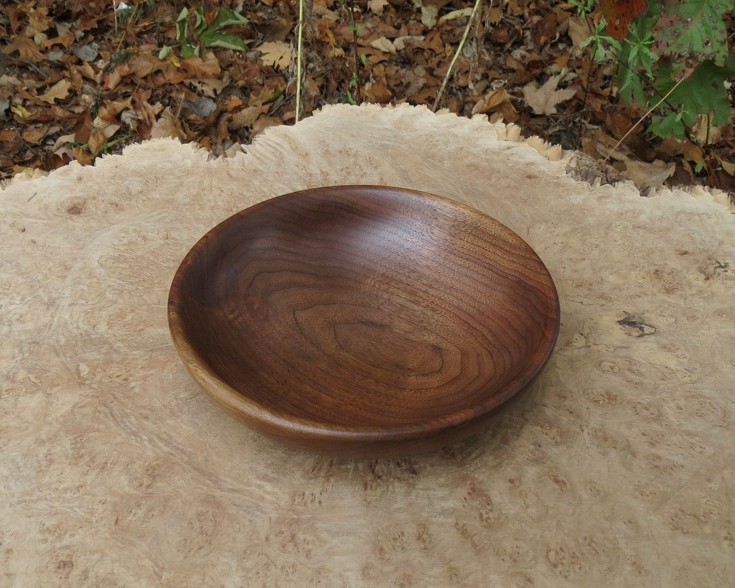 Elegant Black Walnut Bowl created by Schoolhouse Woodcrafts