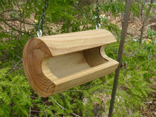 Bird Feeder, Medium Smooth Catalpa Log Bird Feeder