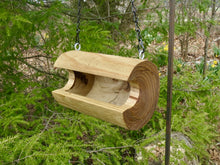 Bird Feeder, Medium Smooth Catalpa Log Bird Feeder