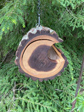 Bird Feeder, Extra-Large Black Walnut Log Bird Feeder
