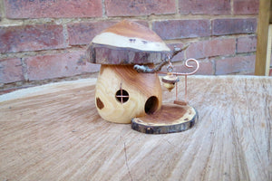 Fairy House With Swing, Yew Mushroom Fairy House