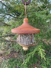 Birdhouse, Cherry and Catalpa Bark usable Birdhouse