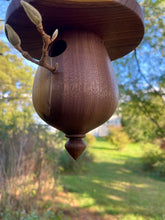 Walnut  Birdhouse, Turned Elegant Birdhouse