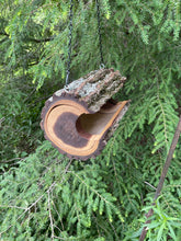 Bird Feeder, Extra-Large Black Walnut Log Bird Feeder