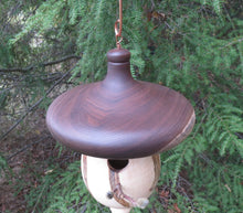 Birdhouse, Black Walnut and Ambrosia Maple Acorn-Shaped Birdhouse