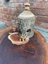 Fairy House With Miniature Fairy Dinette and Kinetic Swing, Catalpa