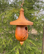 Birdhouse, Black Cherry Hardwood Outdoor Birdhouse