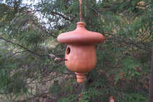 Turned Black Cherry Acorn Birdhouse