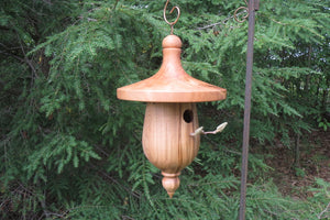 Birdhouse, Black Cherry and  Maple Birdhouse