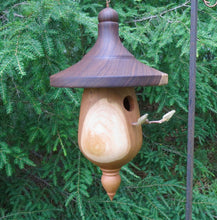 Birdhouse, Black Walnut and Black Cherry Hardwood Outdoor Birdhouse