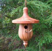 Birdhouse, Black Cherry and  Maple Birdhouse