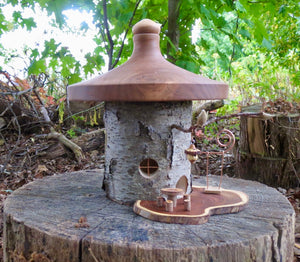 Fairy House With Miniature Fairy Dinette and Kinetic Swing, Wild Cherry