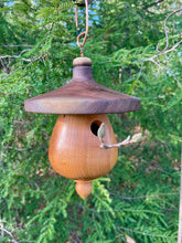 Zen Birdhouse Made From Black Cherry and Black Walnut