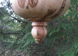 Birdhouse, Black Cherry and Ambrosia Maple Functional Birdhouse