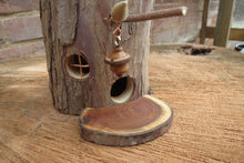 Unique Turned Wood Fairy House, Waldorf Style Fairy House