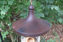 Birdhouse, Large White Birch and Black Walnut Usable Birdhouse