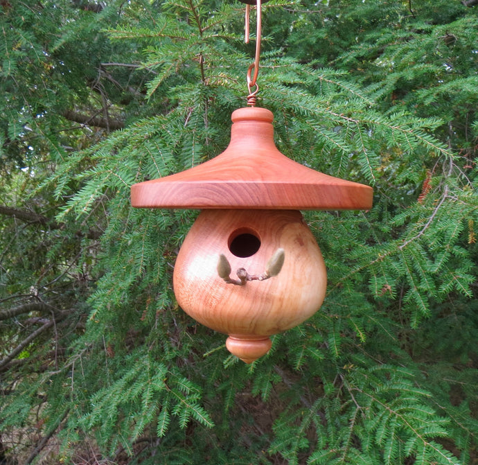 Zen Birdhouse Made From Black Cherry