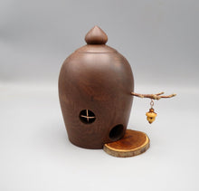 Fairy House, Turned Black Walnut