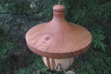 Birdhouse, Black Cherry and Ambrosia Maple Functional Birdhouse