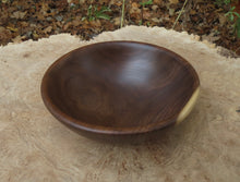 Turned Walnut bowl, created by Schoolhouse Woodcrafts