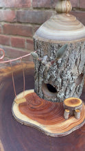 Fairy House With Miniature Fairy Dinette and Kinetic Swing, Catalpa