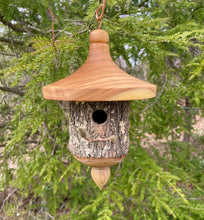 Natural Bark Catalpa Usable Birdhouse