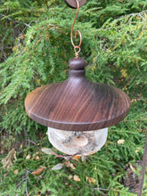 Large White Birch and Black Walnut Usable Birdhouse