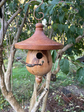 Birdhouse, Elegant Zen Birdhouse Made From Black Cherry and Ambrosia Maple