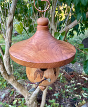 Birdhouse, Elegant Zen Birdhouse Made From Black Cherry and Ambrosia Maple