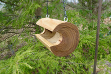 Bird Feeder, Medium Smooth Catalpa Log Bird Feeder
