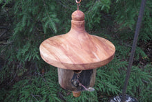 Birdhouse, Elm Barkless Turned Usable Birdhouse