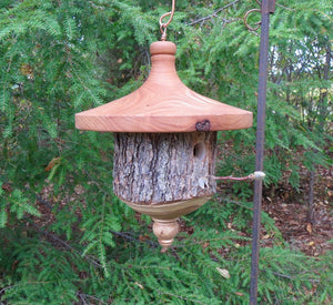 Birdhouse, Elm and Catalpa Bark Rustic Birdhouse