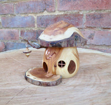 Fairy House With Swing, Yew Mushroom Fairy House