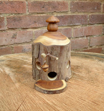 Unique Turned Wood Fairy House, Waldorf Style Fairy House