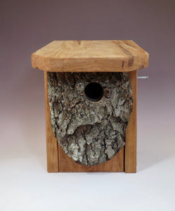 Bluebird Box, Rustic Bluebird Birdhouse, Hand-made Bluebird Box