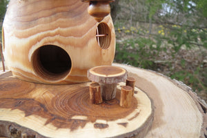 Fairy House, Mushroom  Fairy House with Swing and Dinette
