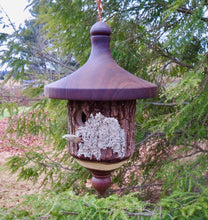 Birdhouse, Walnut Bark Rustic Outdoor Birdhouse, Natural Usable Birdhouse