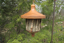 Reserved for Cabinology: Birdhouse, Usable Elm Bark Turned Birdhouse + Yew Birdhouse +