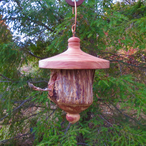 Birdhouse, Eastern Red Cedar Bark Usable Birdhouse