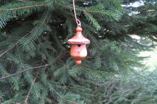 Turned Birdhouse Ornament,  Birdhouse Christmas Ornament