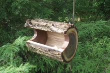 Bird Feeder, Extra Jumbo Sized Black Walnut Log Bird Feeder