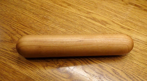 Rolling Pin, Dumpling Rolling Pin, Black Cherry European-Style Rolling Pin, Artisan Turned Small Rolling Pin