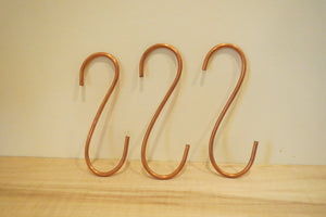 solid copper pot hooks